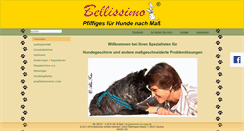 Desktop Screenshot of bellissimo-for-dogs.de