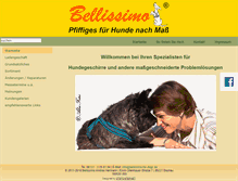 Tablet Screenshot of bellissimo-for-dogs.de